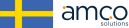 Keyteach Sweden logo featuring the Swedish Flag next to the word 'AMCO' in blue text.
